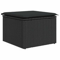 Set Divani da Giardino con Cuscini 7pz Nero Polyrattan 3327394