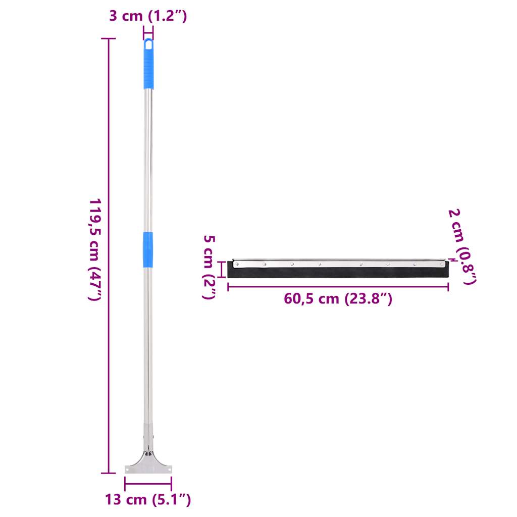 Tergipavimento 5 pz 60,5x119,5 cm in Acciaio e Gomma 3329233