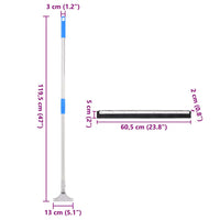 Tergipavimento 5 pz 60,5x119,5 cm in Acciaio e Gomma 3329233