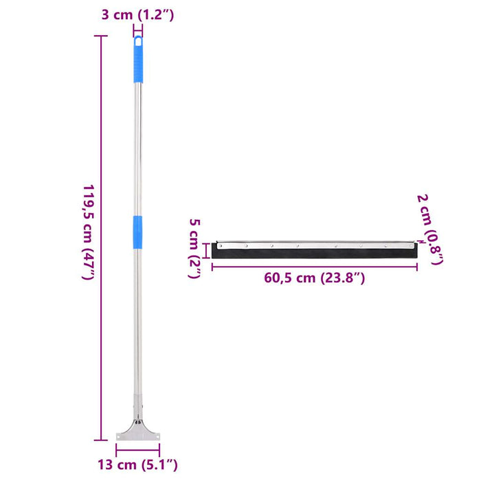 Tergipavimento 5 pz 60,5x119,5 cm in Acciaio e Gomma 3329233