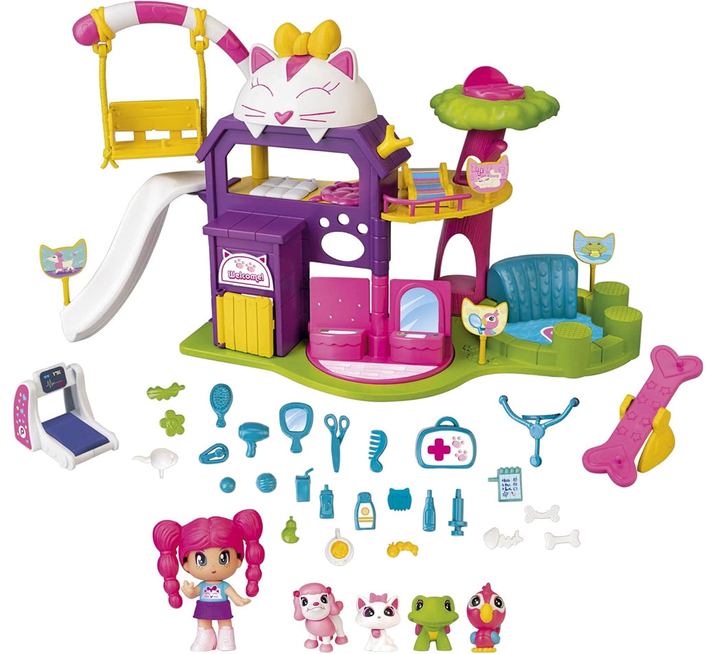 Pinypon Asilo per Cuccioli con Personaggio e Accessori Playset Idea Regalo