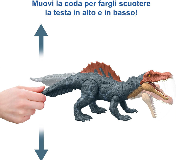 Mattel Jurassic World Dominion Dinosauri Carnivori con Azioni Attacco Siamosauro