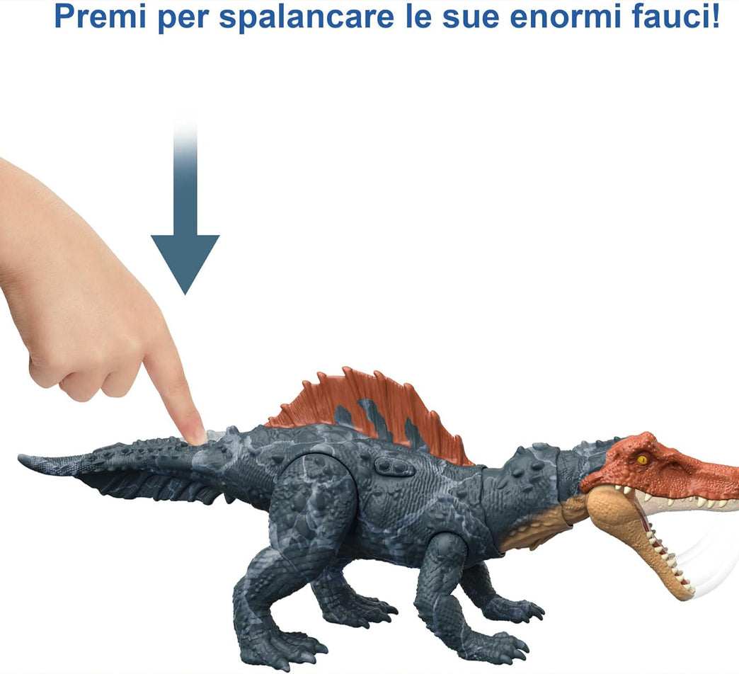 Mattel Jurassic World Dominion Dinosauri Carnivori con Azioni Attacco Siamosauro