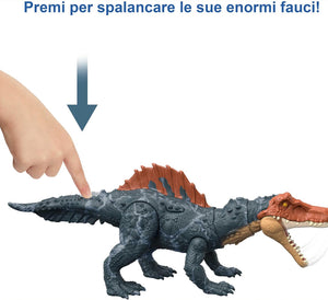 Mattel Jurassic World Dominion Dinosauri Carnivori con Azioni Attacco Siamosauro