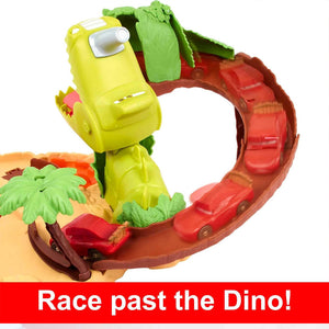 Mattel Disney Pixar Cars On The Road Set Parco dei Dinosauri Playset Idea Regalo