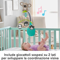 Fisher-Price Giostrina Gioco e Relax 3-in-1 Include un Tenero Koala 3 Giocattoli