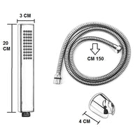 Kit doccia con doccetta quadrata