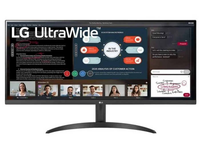 Lg 34wp500-b monitor pc 86,4 cm (34") 2560 x 1080 pixel ultrawide full hd led nero - 8806091752260