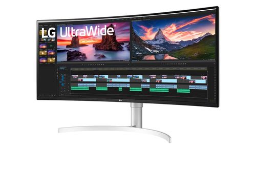 Lg 38wn95cp-w monitor pc 96,5 cm (38") 3840 x 1600 pixel quad hd+ qled bianco - 38WN95CP-W.AEU