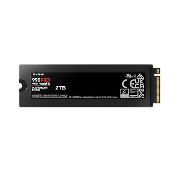 Samsung 990 pro nvme 2tb con dissipatore di calore, ssd interno - MZ-V9P2T0GW