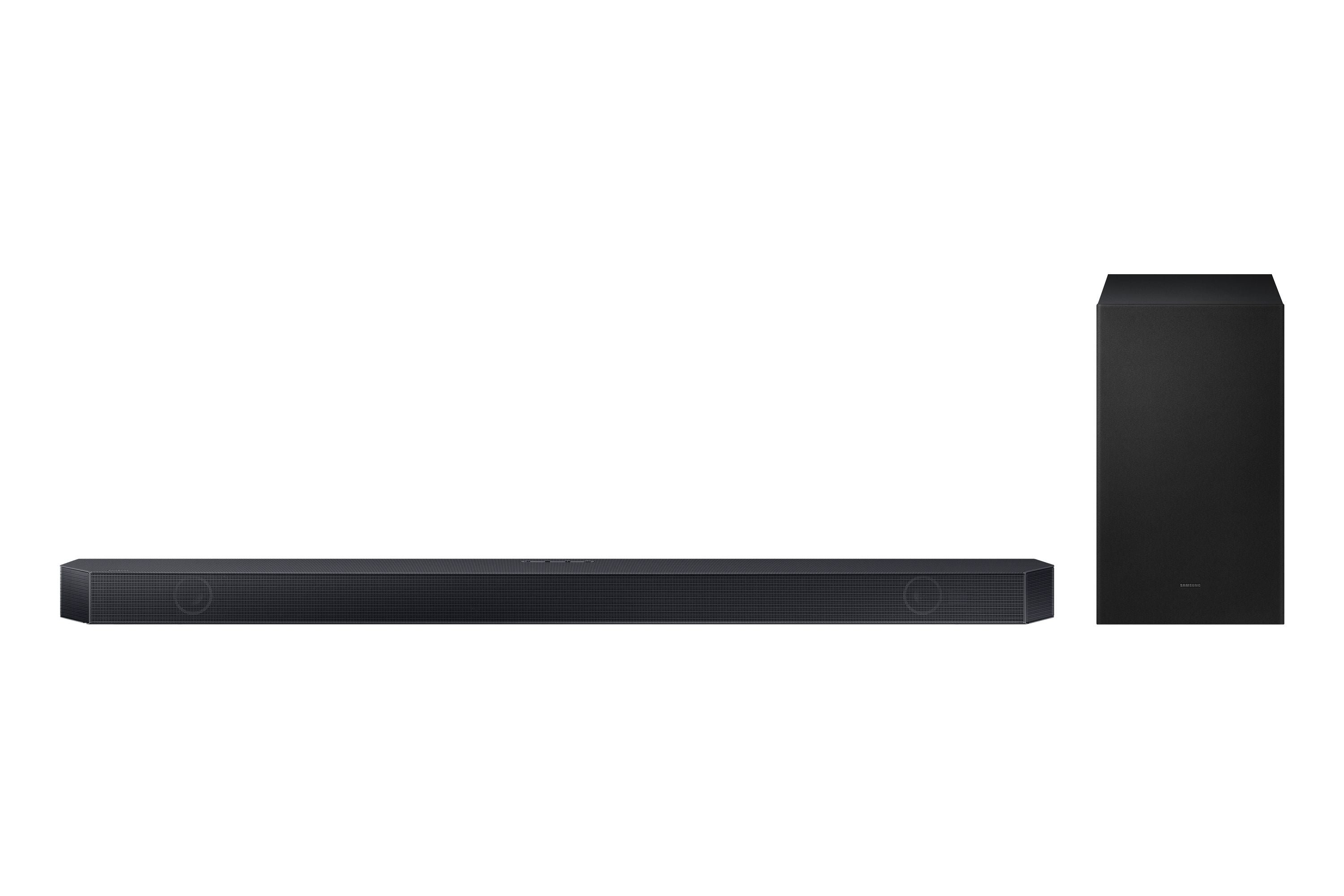 Samsung soundbar hw-q700c/zf serie q, 9 speaker, wireless dolby atmos, audio a 3.1.2 canali, q-simphony, compatibile con alexa e google assistant, black 2023