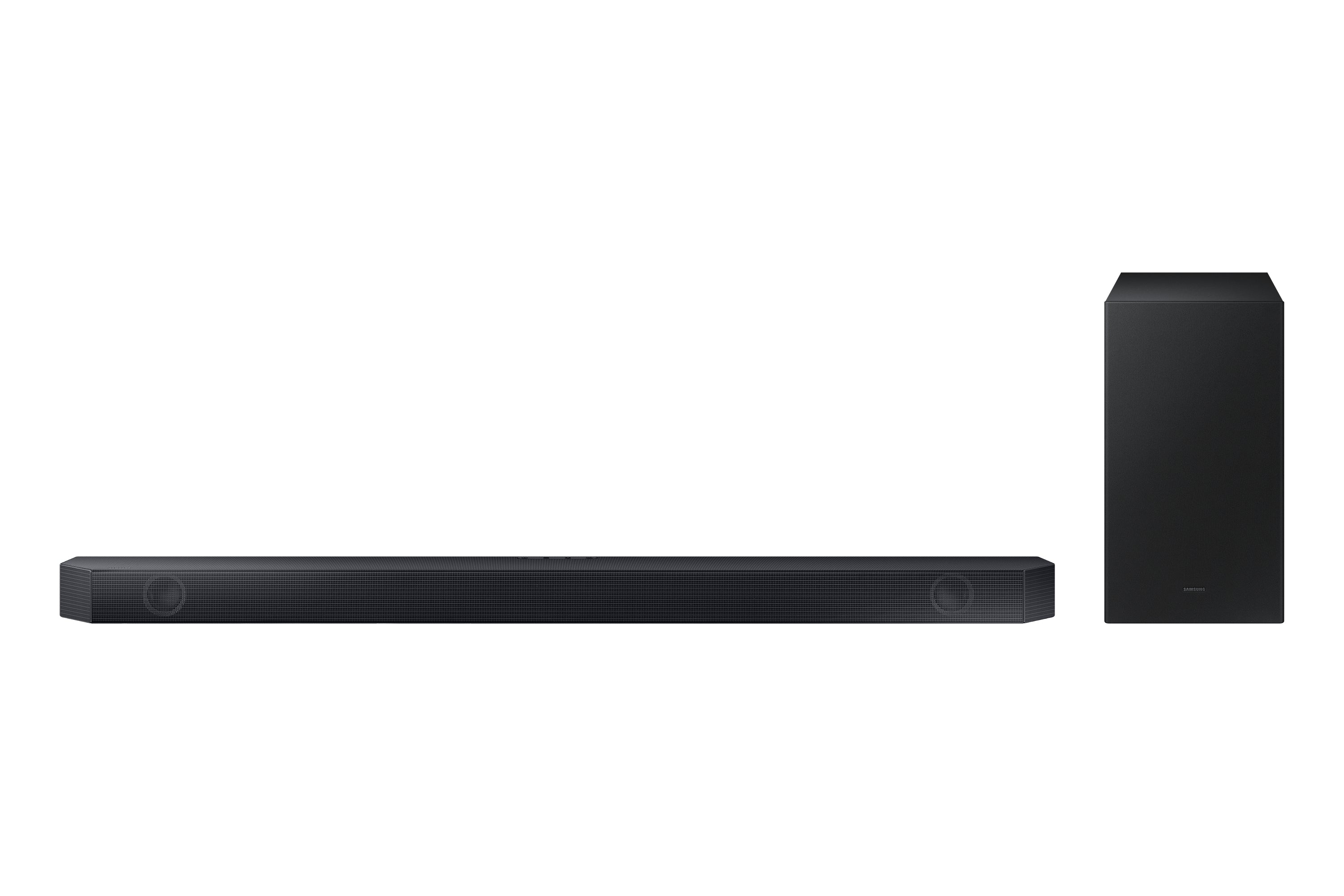 Samsung soundbar hw-q600c/zf serie q, 9 speaker, wireless dolby atmos, audio a 3.1.2 canali, q-simphony, compatibile con alexa e google assistant, black 2023