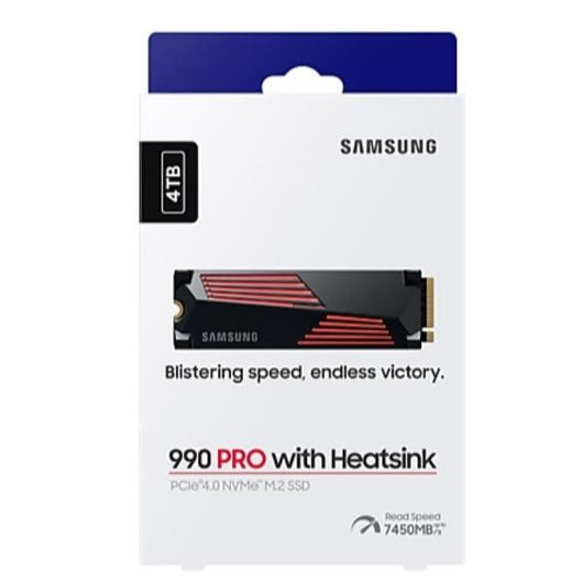 Samsung 990 pro nvme 4tb con dissipatore di calore, ssd interno - MZ-V9P4T0GW