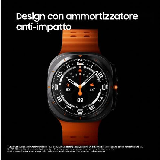 Samsung galaxy watch ultra smartwatch galaxy ai, resistenza estrema, batteria a lunga durata, sirena di emergenza, lte, cassa in titanio di grado aerospaziale 47mm titanium gray - L705FDAAI