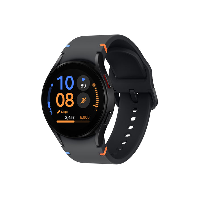 Samsung galaxy watch fe 40mm, smartwatch analisi del sonno, ghiera touch in alluminio, black - R861NZKAI