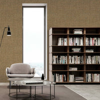 DUTCH WALLCOVERINGS Carta da Parati Motivo Tessuto Marrone