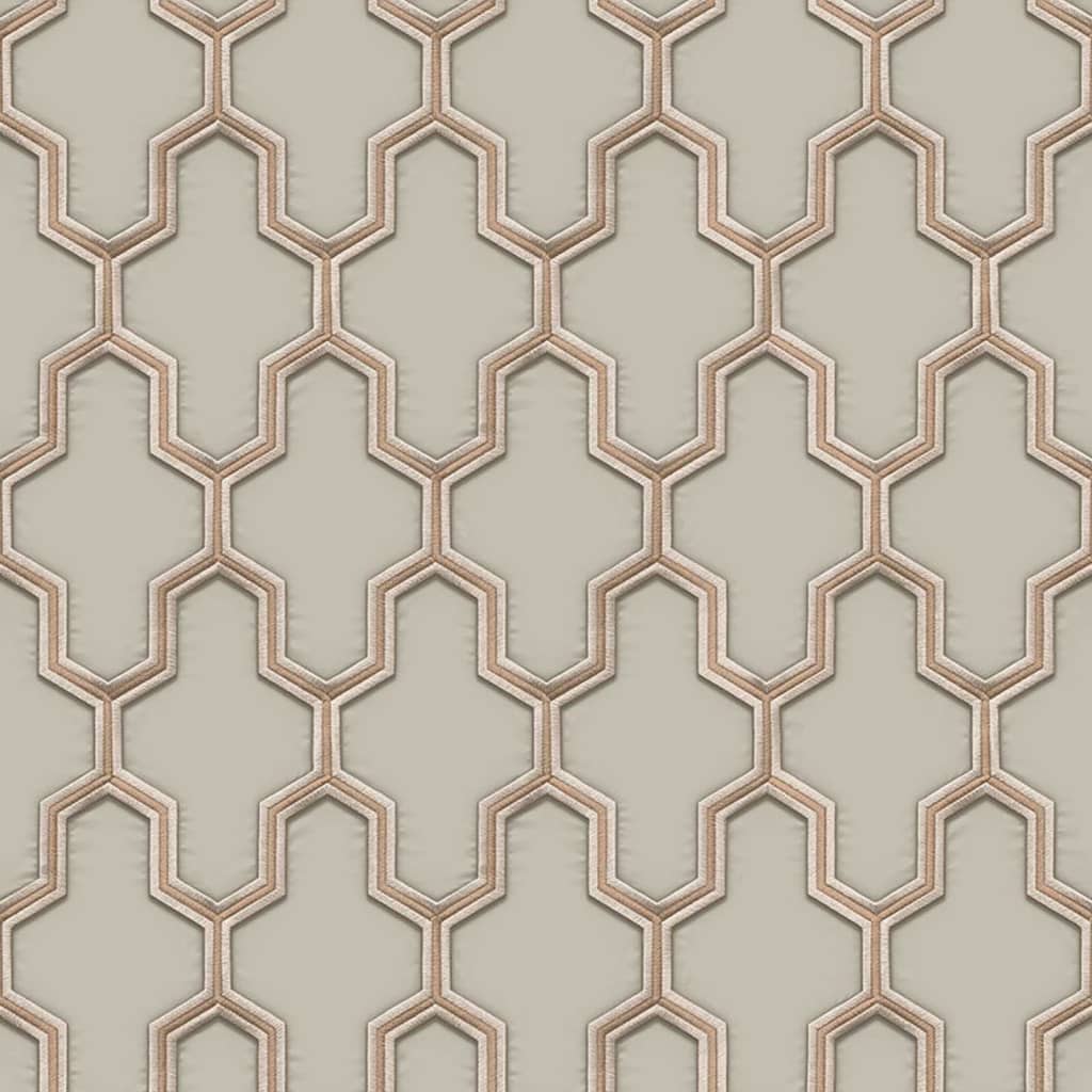 DUTCH WALLCOVERINGS Carta da Parati Geometric Oro e Verde 442589