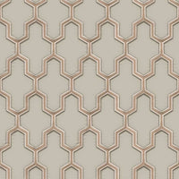 DUTCH WALLCOVERINGS Carta da Parati Geometric Oro e Verde 442589