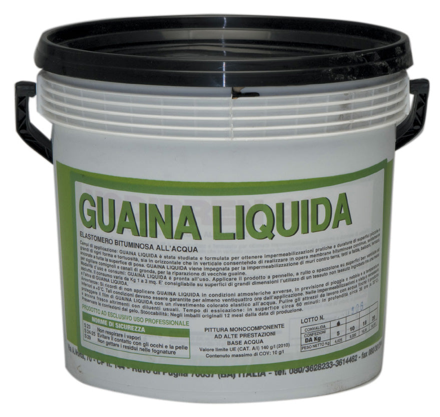 GUAINA LIQUIDA BITUMINOSA NERA KG. 1  PZ 9,0