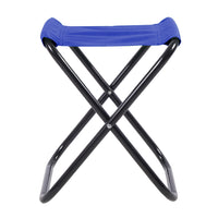 Mini Sgabello Pieghevole Campeggio Viaggi Seggiola Giardino Sedia Portatile Per Esterni Leggero Piccola SalvaSpazio Sgabelli Da Zaino Blu