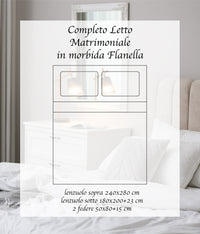 Completo Letto In Cotone Di Flanella Lenzuola Matrimoniali,Parure, Flanella Calda e Morbida,Anti Pilling Felpato Flanellato - Stv-SpotsGrigio - Matrimoniale