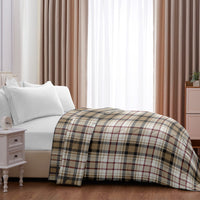 Trapunta Matrimoniale Invernale Stampata Piumino Caldo Piumone Prodotto Italiano Imbottitura Coperta Anallergica Traspirante Due Piazze - 14MaxyTartan - Matrimoniale