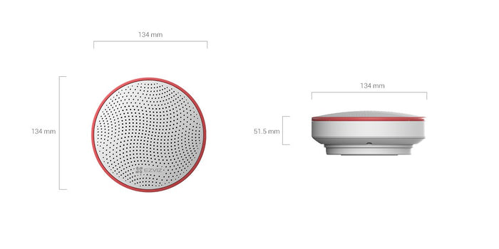 EZVIZ T9C, sirena d'allarme, da 90 a 105 dB,batteria fino a 8 anni, allarme anti-manomissione, resistente alle intemperie, richiede hub A3