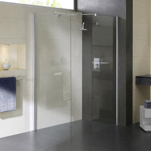 Parete Doccia Walk-in 70x110 cm in Cristallo trasparente 8mm H198 Fosterberg Gar in Corner