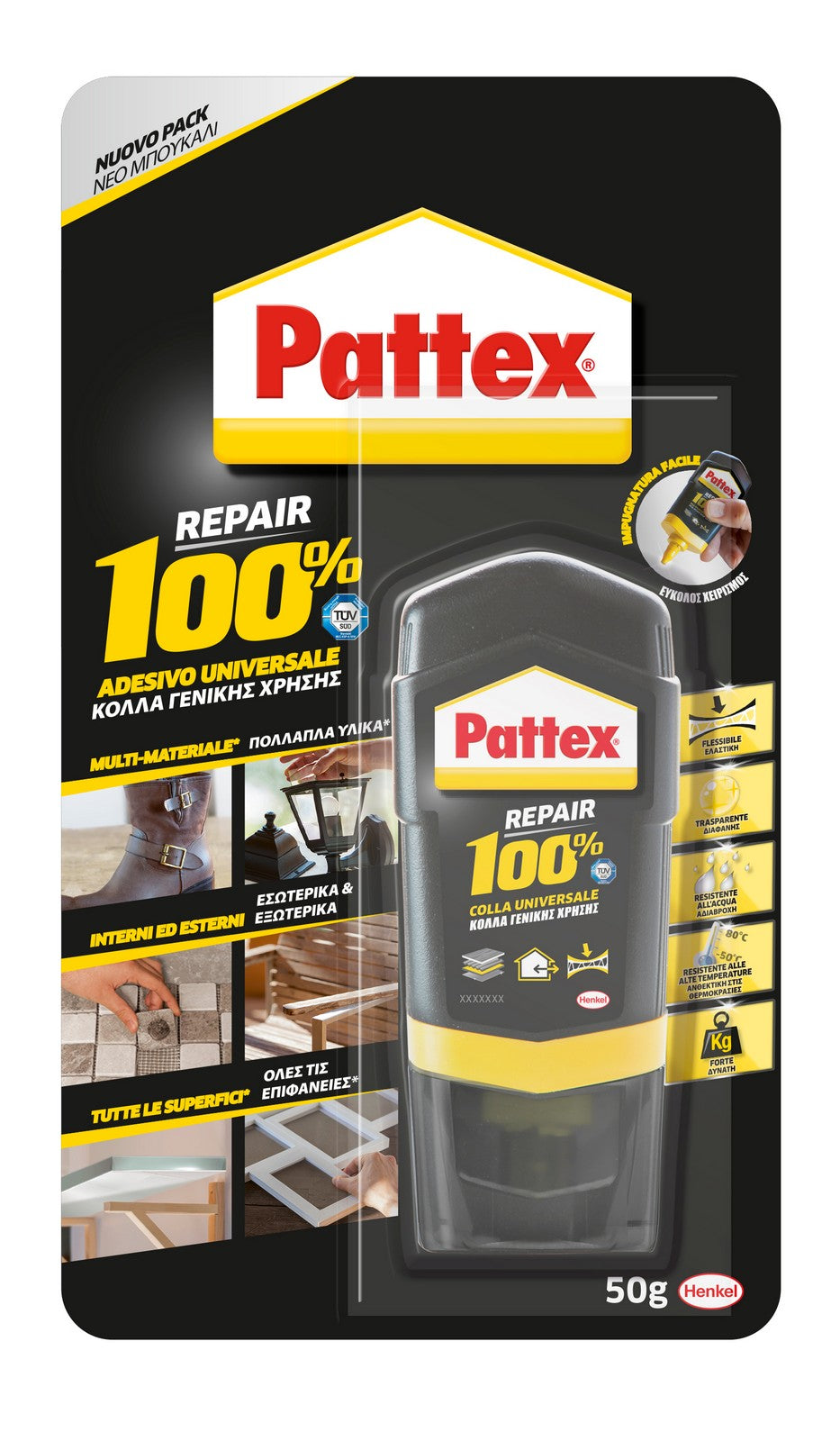 12pz pattex repair 100 blister 50 g 8916