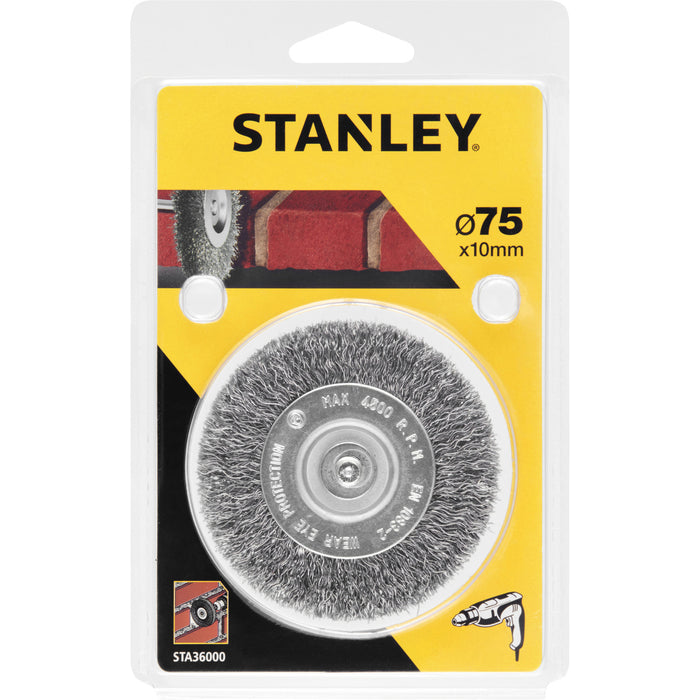 PIRANHA/STANLEY STA36000 (X36000)  SPAZZOLA ACCIAIO D.75 STANLEY PZ 1,0