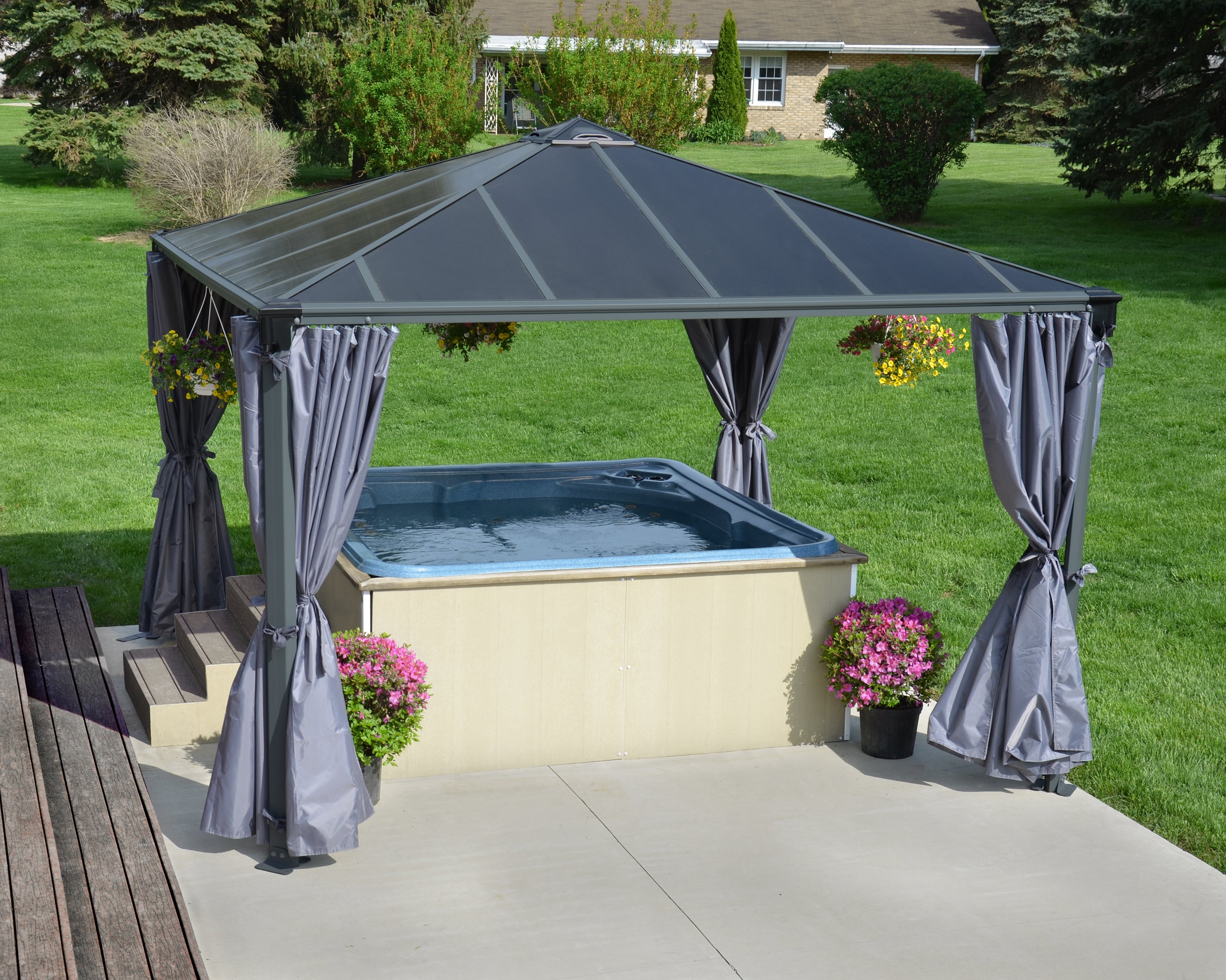 Set Di Tende Per Gazebo Martinique 4.7X2.2 m