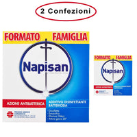 Napisan additivo disinfettante battericida per bucato in polvere confezione da 2 pezzi da 1.2 kg