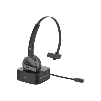 Conceptronic polona03bda cuffia e auricolare cuffie wireless a padiglione ufficio bluetooth base di ricarica nero