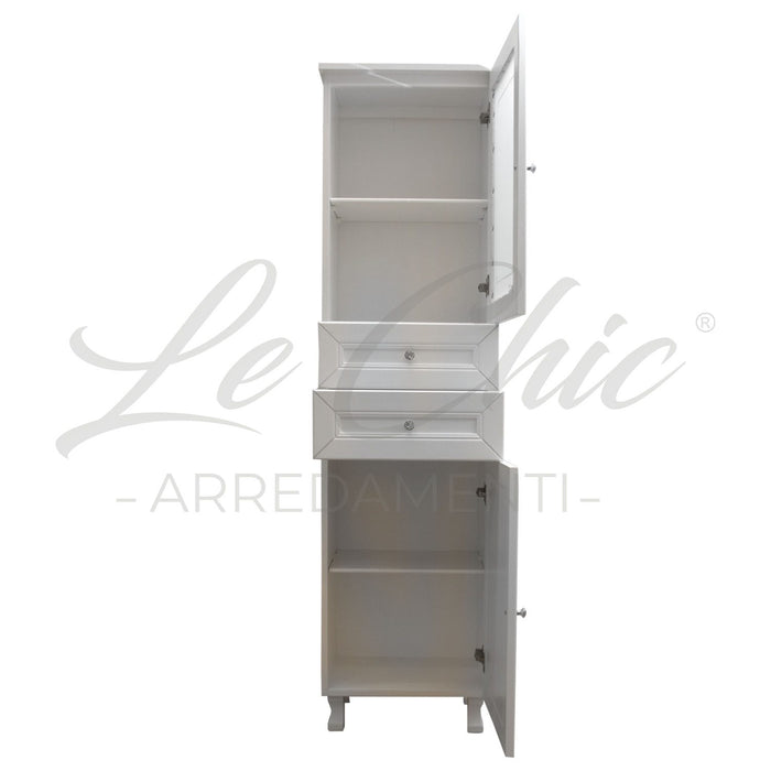 Colonna bianco opaco shabby chic multiuso 170 cm