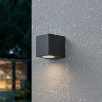 Applique Contemporanea Da Esterno Jabaga 1 Luce Plastica Nero