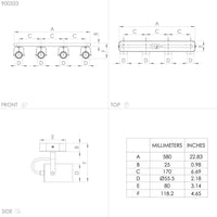 Spot Contemporaneo Sorego In Acciaio Nero 4 Luci Gu10 3W Ip20