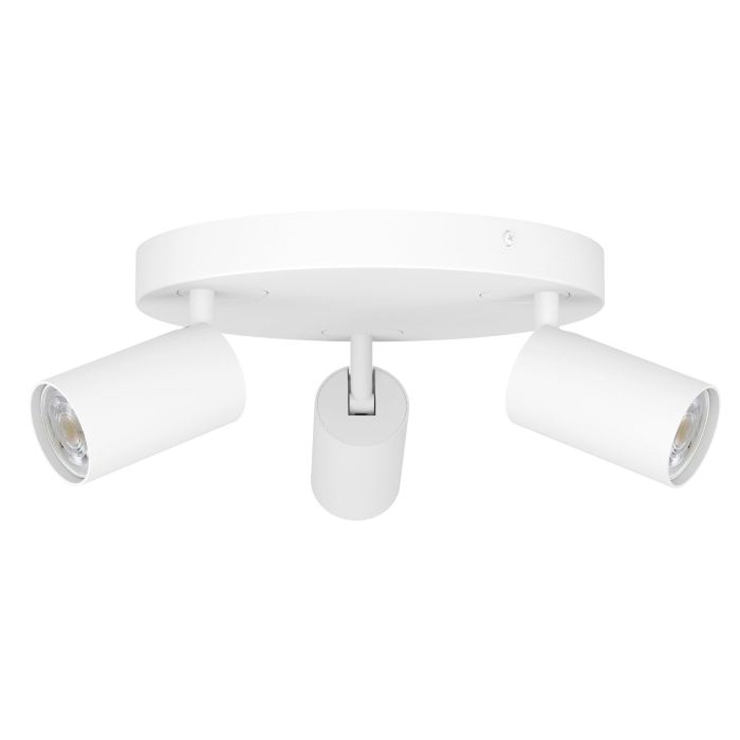 Spot Moderno Telimbela Z In Acciaio Bianco 3 Luci Gu10 4,9W Ip20