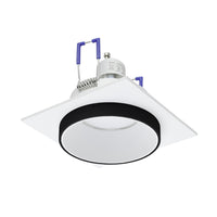 Faretto Ad Incasso Moderno Carosso Alluminio Bianco 1 Luce Gu10 35W Ip20