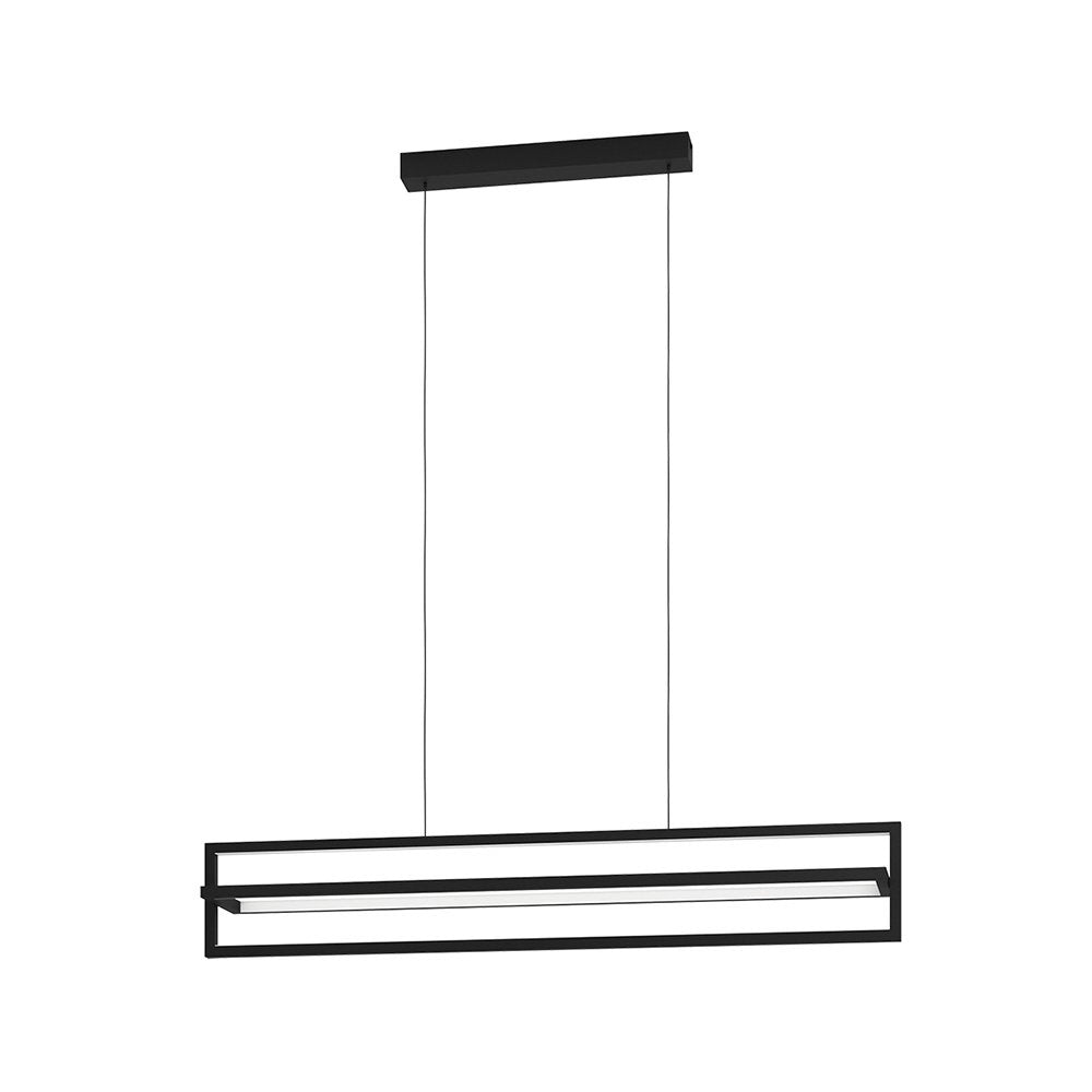 Lampadario Moderno Siberia Led Acciaio Nero