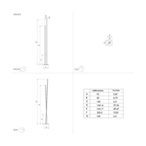 Piantana Moderna Panagria Led Alluminio Rivestito In Legno Nero E Marrone