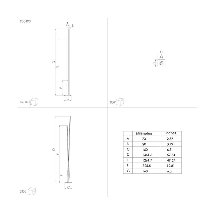 Piantana Moderna Panagria Led Alluminio Rivestito In Legno Nero E Marrone