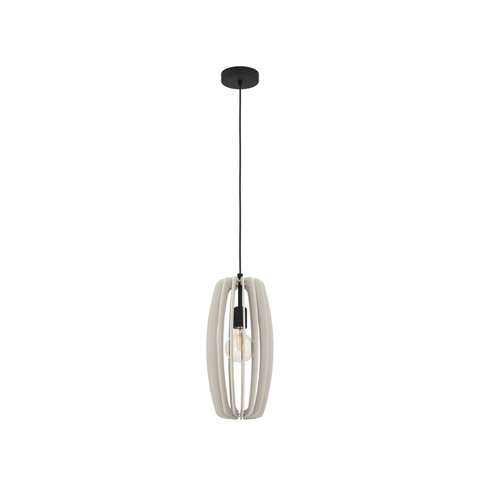 Lampadario Industrial Bajazzara 1 Luce Acciaio Nero Diffusore Grigio