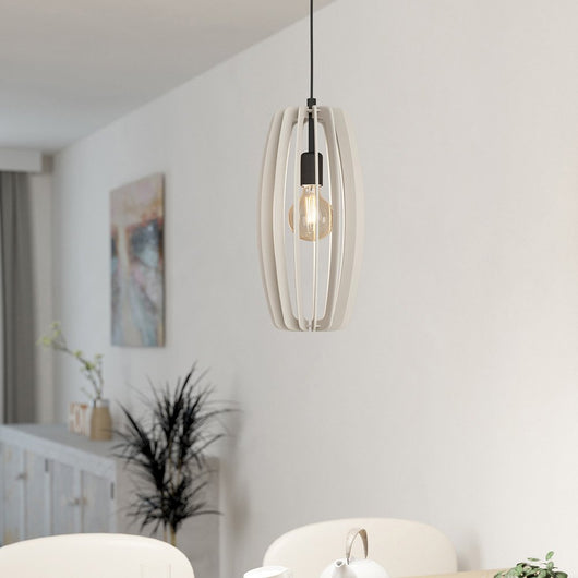 Lampadario Industrial Bajazzara 1 Luce Acciaio Nero Diffusore Grigio