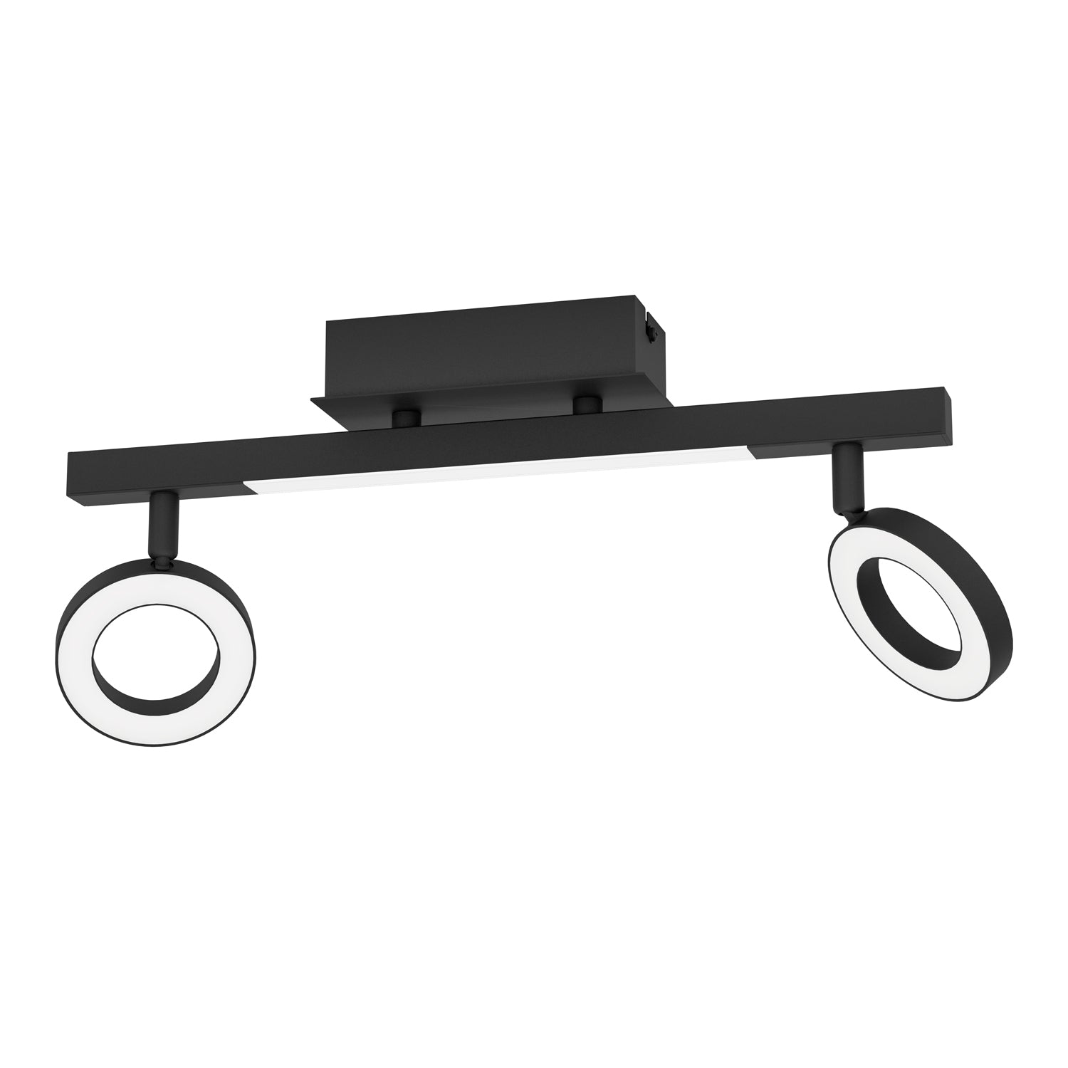 Spot Moderno Cardillio 2 In Alluminio Nero 2 Luci Led 3,2W 3000K Ip20