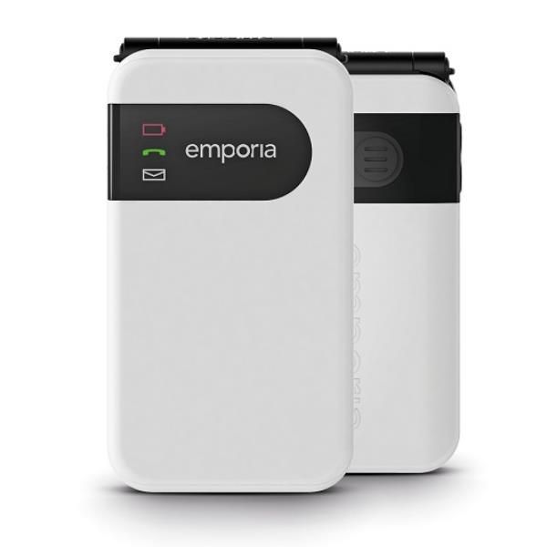 Emporia simplicityglam.4g 7,11 cm (2.8") 106 g nero, bianco telefono per anziani - V227_4G