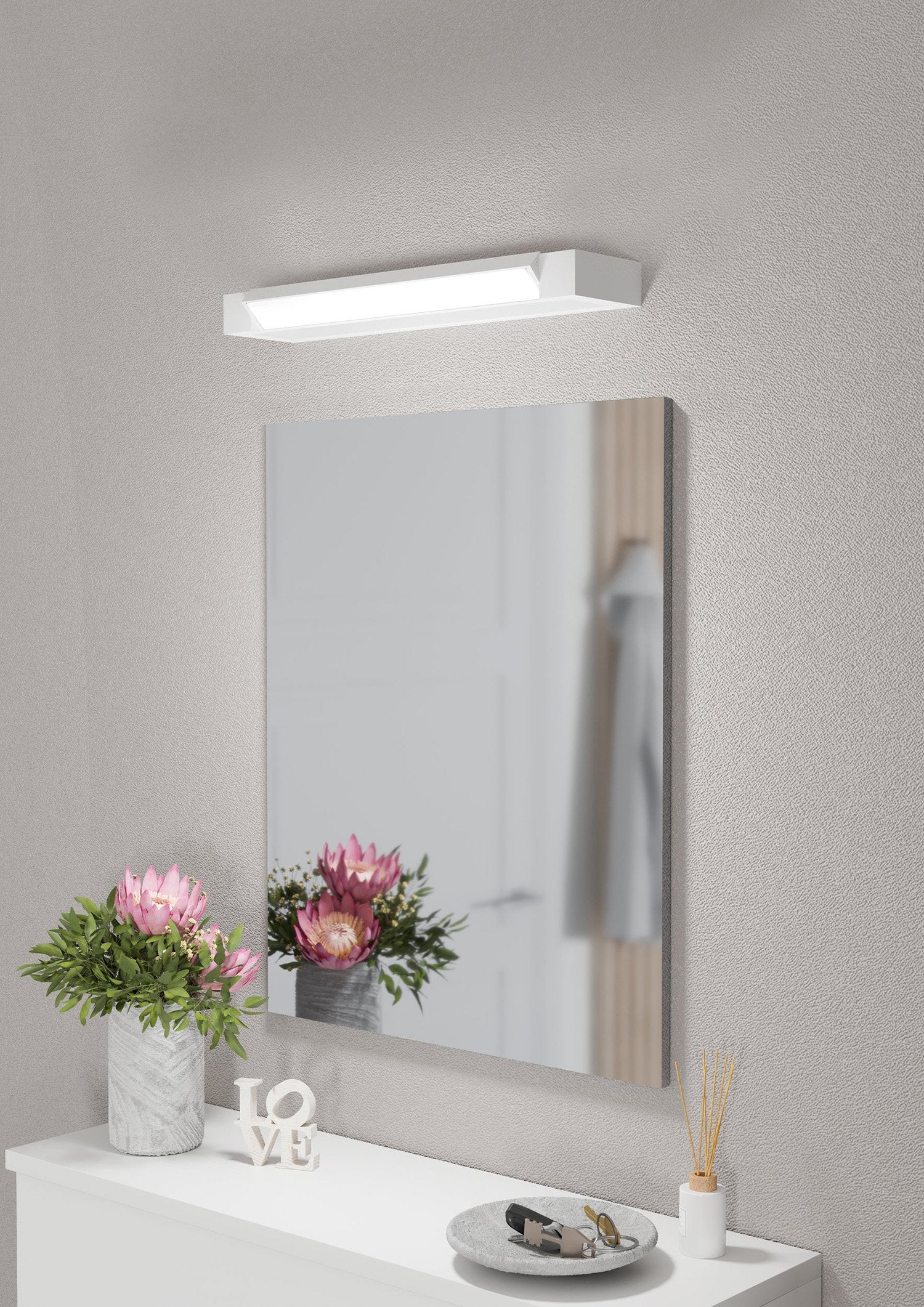 Applique Moderna Gemiliana Acciaio Cromo Led Integrato 8,9W