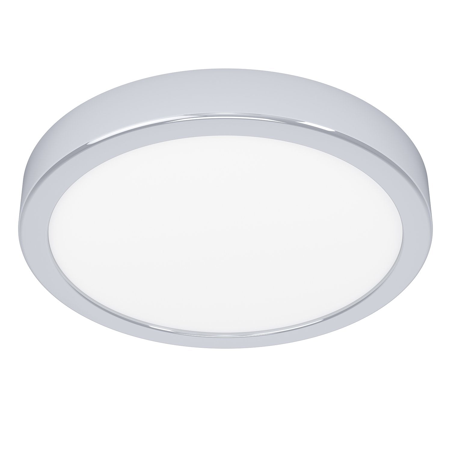 Plafoniera Moderna Fueva 5 Acciaio Cromo Led Integrato 17W 3000K Ip44