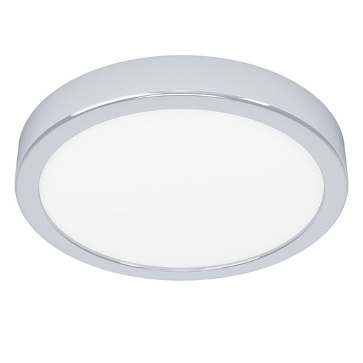 Plafoniera Moderna Fueva 5 Acciaio Cromo Led Integrato 17W 3000K Ip44