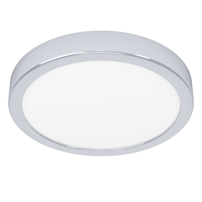 Plafoniera Moderna Fueva 5 Acciaio Cromo Led Integrato 17W 3000K Ip44