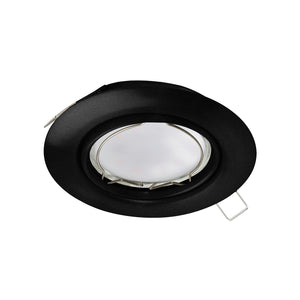 Faretto Ad Incasso Moderno Peneto In Acciaio Nero 1 Luce Gu10 4,6W